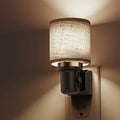 L LOHAS LED Night Lights Plug into Wall, Linen Fabric Cylinder Decor Night Light by LLOHASLED