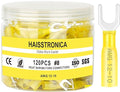haisstronica 120PCS Heat Shrink Fork Spade Connectors #8 Waterproof Marine by HAISSTRONICA