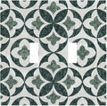 Bvtewkhz Green Luxury Modern Cubic Marble 2 Gang Double Toggle Decorative Light by Unknown