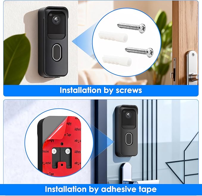 No Drill Door Mount for Blink Video Doorbell, Adhesive Mounting Bracket - Image 3