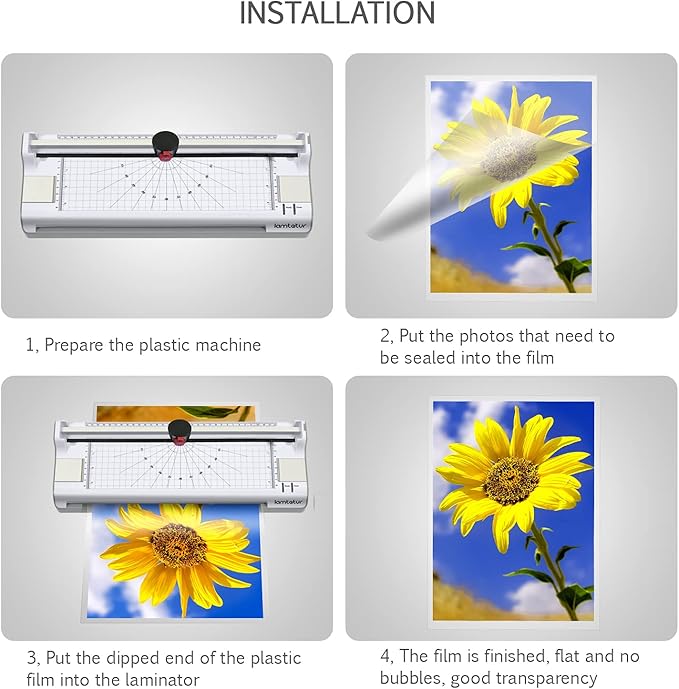 Lamtetur Thermal Laminating Pouches 9" x 11.5" Inches, Holds 8.5 x 11 Inch - Image 8