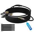 2 Pack 3.5mm to RCA Cable 4FT, Male RCA to Aux Stereo Audio Adapter, Hi-Fi by Kxable