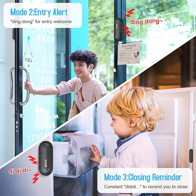 Pool Door Alarms for Home Security Loud, 0-120 Db Volume Ajustable - Image 3