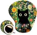 Ergonomic Mouse Pad with Wrist Support, Mouse Pad with Wrist Rest and Coaster by Dooke