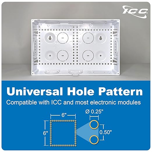 ICC 9” Plastic Structured Wiring Enclosure, Media Enclosure - Image 6