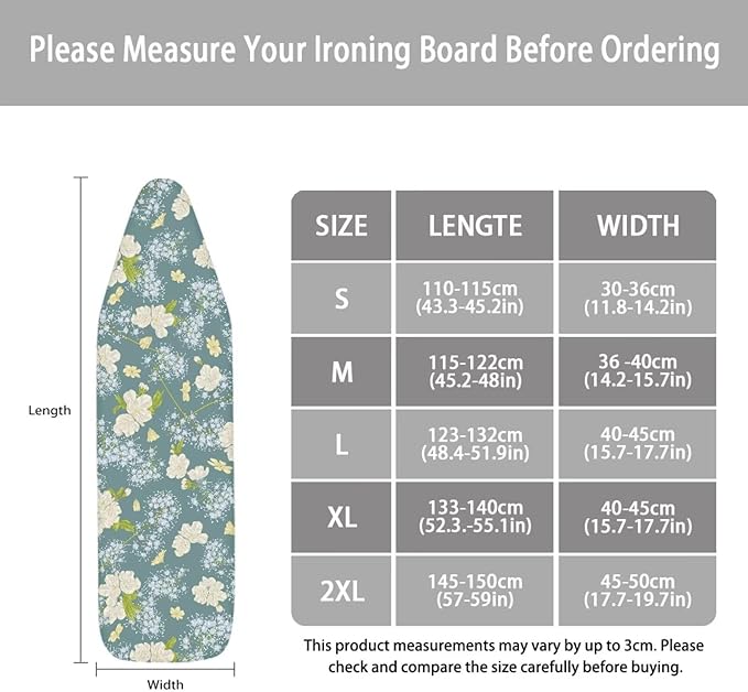 ZCFYGDX Dandelion Flower Print Ironing Board Cover Decor, Resist Scorching & - Image 6