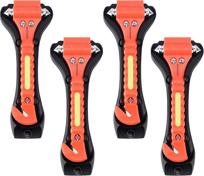 MOTORBUDDY 4-Pack Emergency Escape Hammer Seat Belt Cutter, Auto Car Safety - Image 7