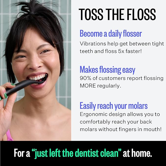 FLAUS Electric Flosser Refills 90ct Gentle Gliding Dental Floss Heads - Image 4