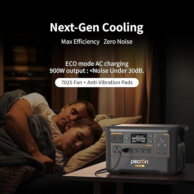 pecron Portable Power Station F3000LFP, 3072Wh Solar Generator, 3600W LiFePO4 - Image 8