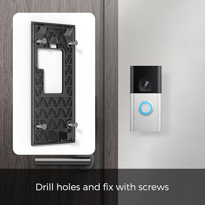 No-Drill Adhesive Mount for Ring Battery Doorbell 2024 | Damage-Free Strong 3-M - Image 5