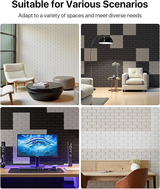 Soundsbay Soundproof Wall Panels, Acoustic Panels Self Adhesive, 18 Pack Sound - Image 5
