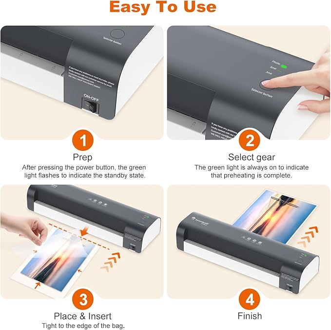 Bonsaii Laminator, 13 Inch 7-in-1 Thermal Laminator Machine - Image 4