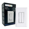 RunLessWire Click for Philips Hue – Battery-Free Wireless Smart Light Switch by RunLessWire