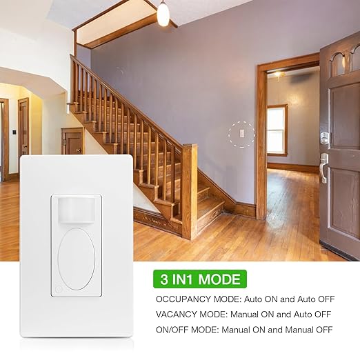 RAYZEEK 2 Pack PIR Motion Sensor Light Switch, Occupancy Sensor Switch | 5Amp | - Image 2