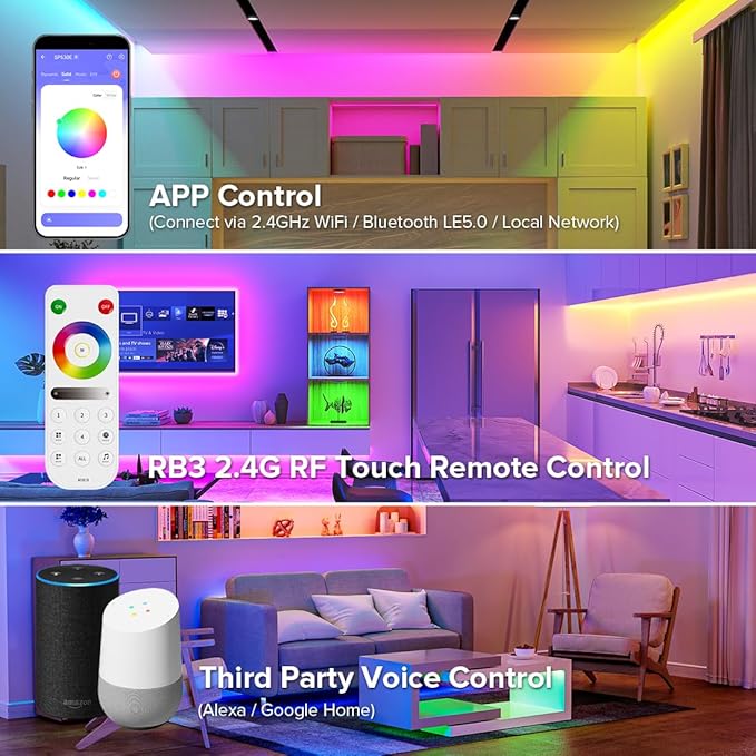 BTF-LIGHTING SP530E WiFi Alexa Bluetooth Controllers 4 Zones 2.4GHz RF RB3 - Image 2