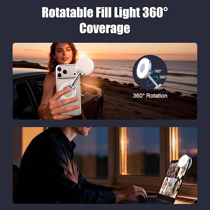 Magnetic Selfie Light, Phone Light Compatible - Image 5
