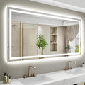 YEELAIT 68x38 Inch LED Bathroom Mirror by YEELAIT
