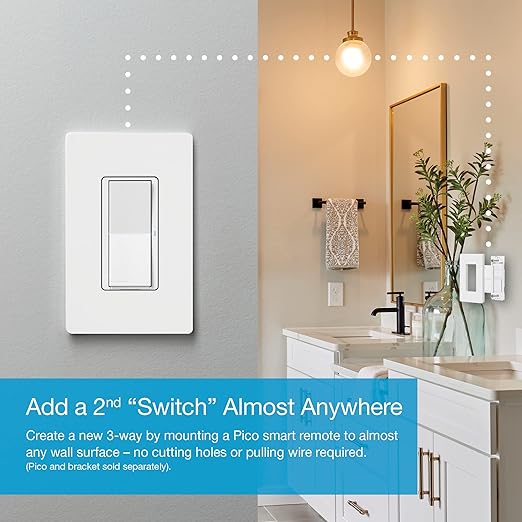 Lutron Claro Smart Switch for Caseta Lighting, for LED Lights, 5 Amp, - Image 9