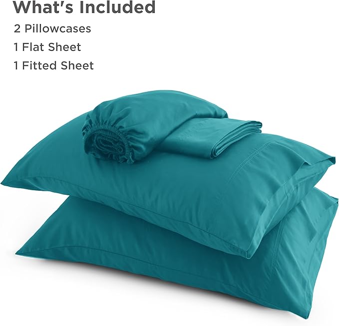 Bedsure California King Sheet Sets, Cooling Sheets, Rayon Derived from Bamboo - Image 5