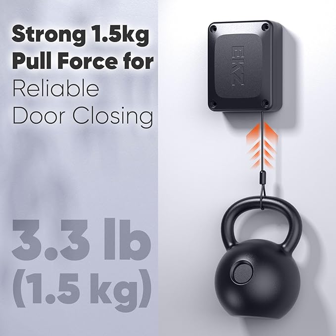 EKZ Retractable Cable Automatic Door Closer – Fits Sliding Glass, Single & - Image 3
