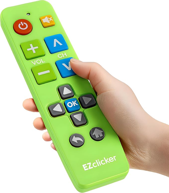 EZclicker Plus Big Button Universal TV Remote Simple Easy to Use, Works by Unknown