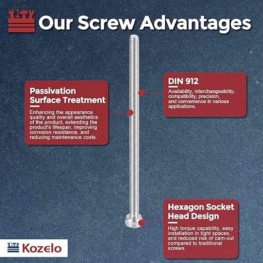 Kozelo 25pcs Socket Head Cap Screws - Image 3