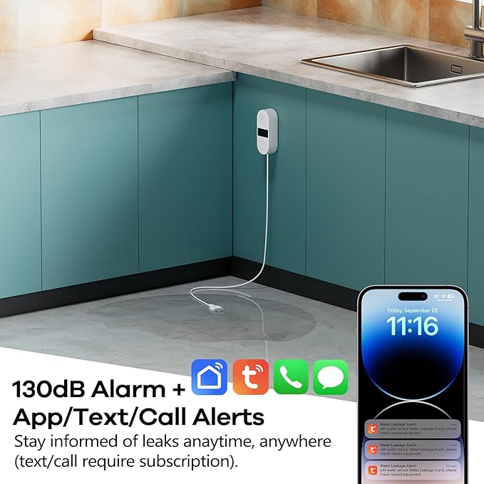 WiFi Water Leak Detector 4 Pack - Image 3