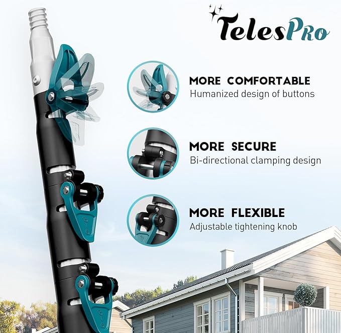 TelesPro 36 Feet High Reach Window Squeegee - Image 8