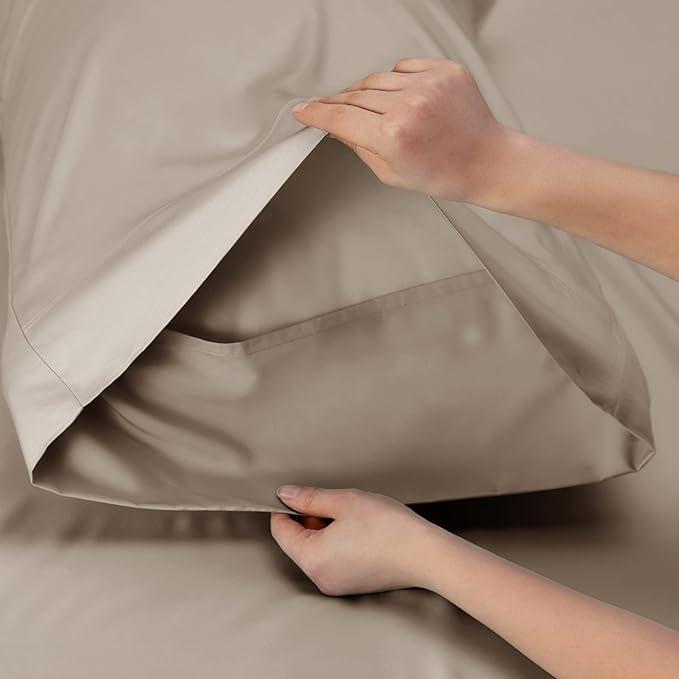 Bedsure Full Size Bed Sheets, Cooling Sheets, Rayon Derived from Bamboo - Image 5