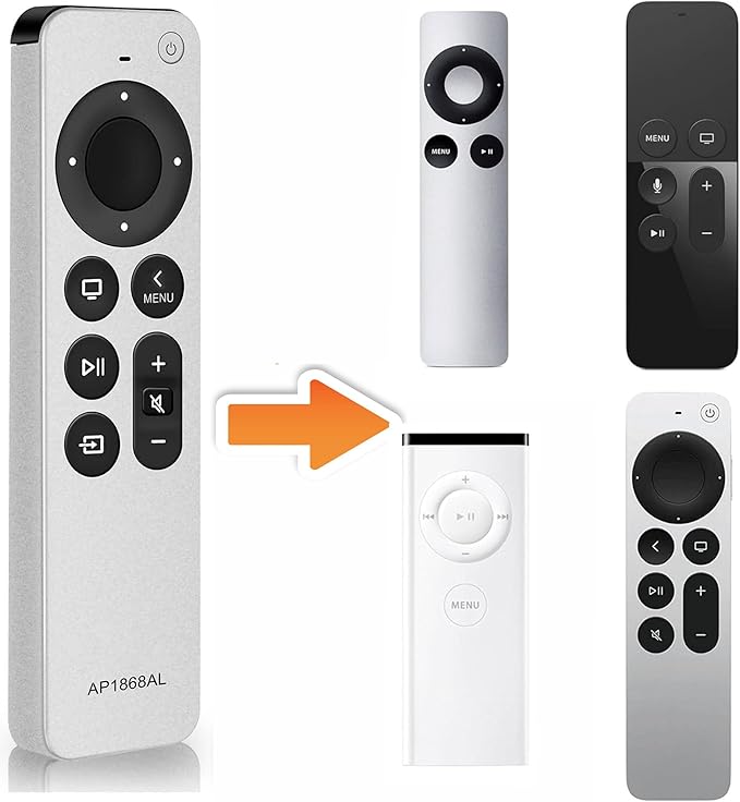 Replacement Remote Control for Apple TV Remote. 1-Year Warranty. by Nettech