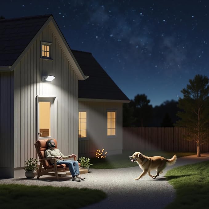 WISELUME 60W LED Outdoor Wall Light – 360° Rotatable, Motion Sensor & Color - Image 7