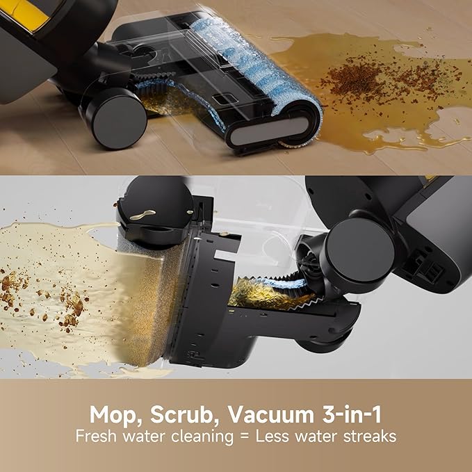DREAME H12S Cordless Vacuum Mop, Vacuum and Mop at The Same Time, Wet Dry Vacuum - Image 6
