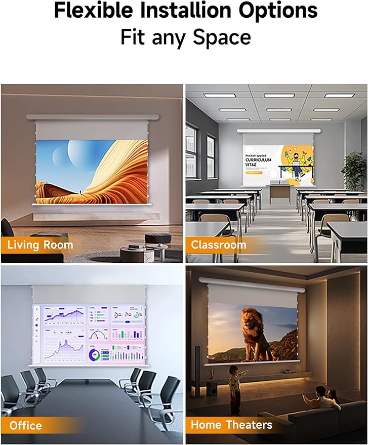 120" PureVision Motorized Projector Screen - Image 7