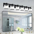 WINSHEN 6-Light Bathroom Light Fixture Black Finish, Modern Vanity Lighting by WINSHENLighting