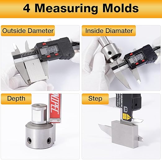 Digital Caliper 6 inch, Stainless Steel Vernier Micrometer Measuring Tool - Image 4