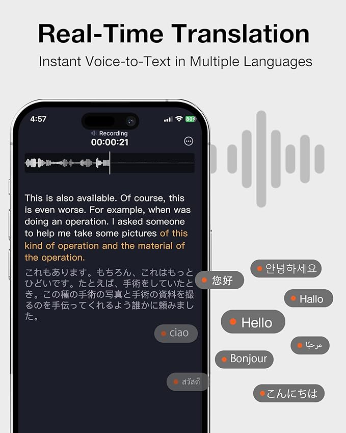 OpenNote AI Voice Recorder – Open Ear Headphones - Image 9