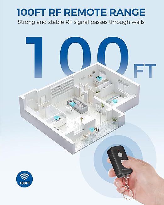 Remote Control Outlet Plug Wireless On Off Power Switch, Programmable, 100ft RF - Image 9