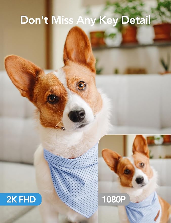 GNCC 2K Cameras for Home Security-Indoor Pan/Tilt Cameras for Baby Monitor/Pet - Image 7