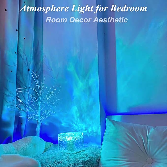 Aurora Ocean Wave Lights Projector Corded, 16 Colors Changing Light Touch - Image 4