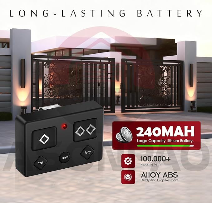 Ghost Controls AXP1 AXS1 AXR1 5-Button Gate Opener Remote Transmitter - Image 3