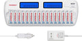 Tenergy TN438 16-Slot Smart Battery Charger by Tenergy