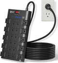 10Ft Power Strip Surge Protector, SUPERDANNY Charging Station 22 Outlets by SUPERDANNY