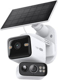 Tapo 2K Dual Lens Pan/Tilt Security Battery Camera Wireless w/Solar Panel by Tapo