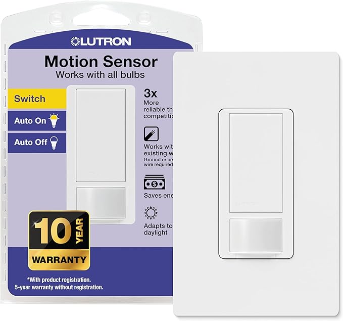 Lutron Maestro Motion Sensor Light Switch w/ Wallplate by Lutron