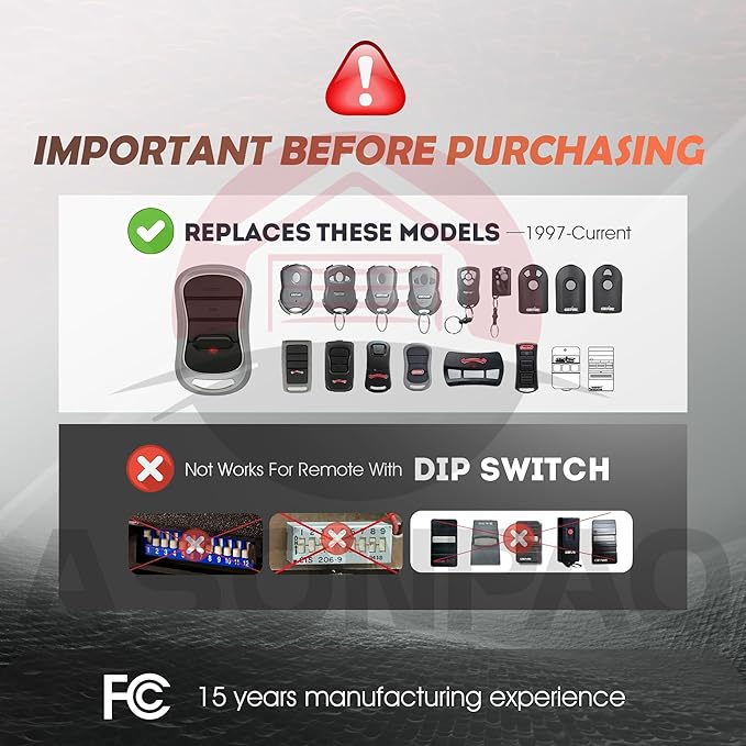Genie Garage Door Opener Remote G3T-A G3T-R G3T-BX Intellicode【10-Year-Warranty】 - Image 2