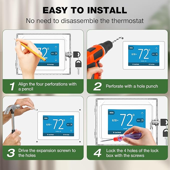 AUURIO Upgraded Thermostat Lock Box - Image 7