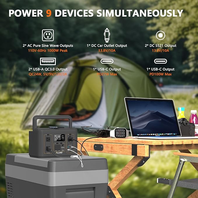 ALLWEI 500W Solar Generator - Image 6