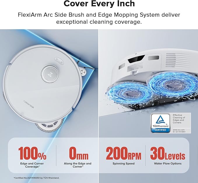 roborock Qrevo Curv Robot Vacuum and Mop, Zero-Tangling, AdaptiLift Chassis - Image 5