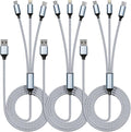 IDISON Multi Charging Cable, 3 in 1 Charging Cable Nylon Braided Multiple USB by IDISON
