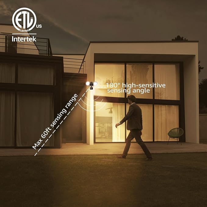 LEONLITE Motion Sensor Flood Light, ETL Listed, Aluminum LED Security Lights - Image 3